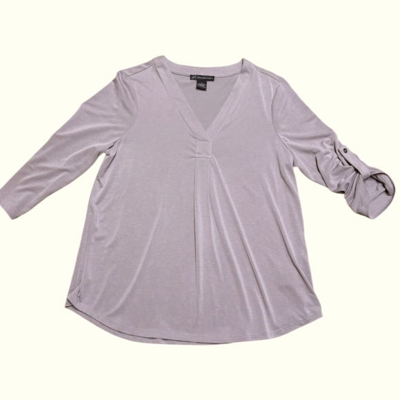 🌺NEW‼️ADRIANNA PAPELL SOFT QUARTER/LONG SLEEVED TUNIC BLOUSE TOP SZ.S NWOT - Picture 8 of 8